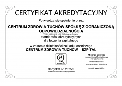Certyfikat Akredytacji